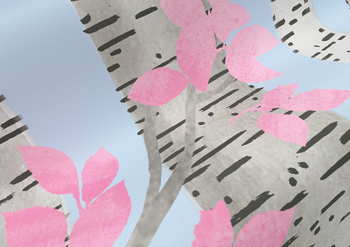 Birch Tree, Spring Pastels - Twist&Fit Roller Blind - Image 4